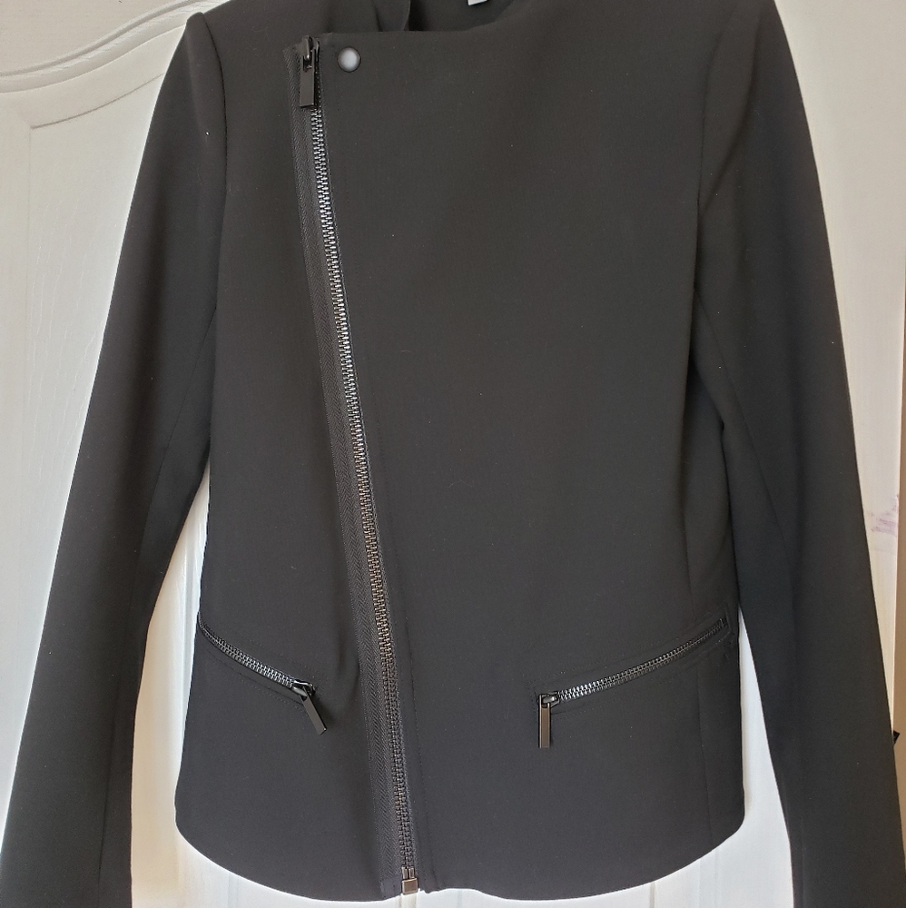 Elizabeth and James moto zip blazer